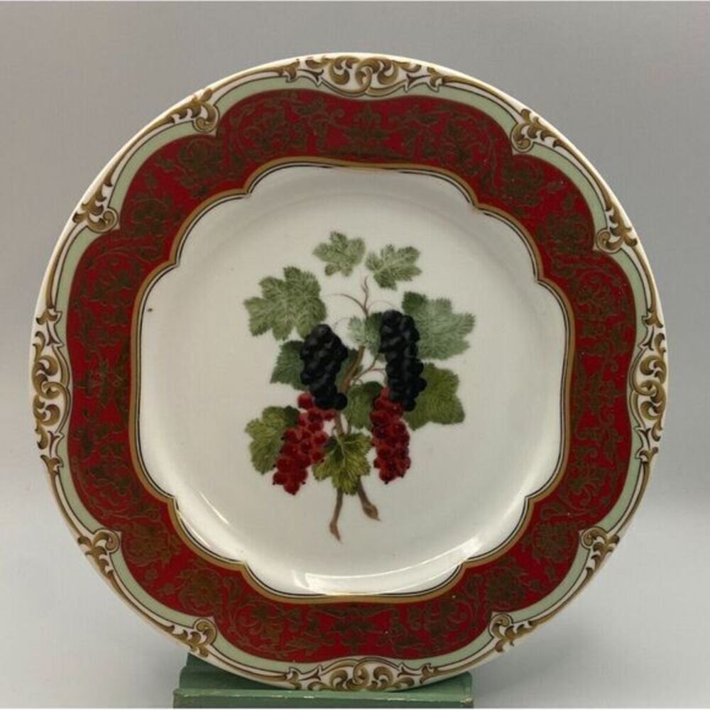 Andrea by Sadek Winterthur‎ Honore Salad Plate Grapes Grapevine